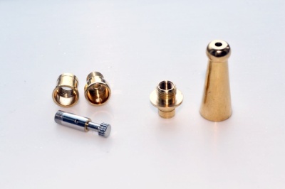 Pipe Making Kit - solid brass parts